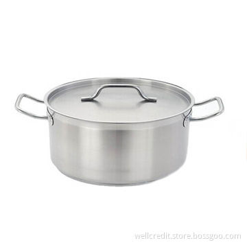 Stainless steel stew pan with cover